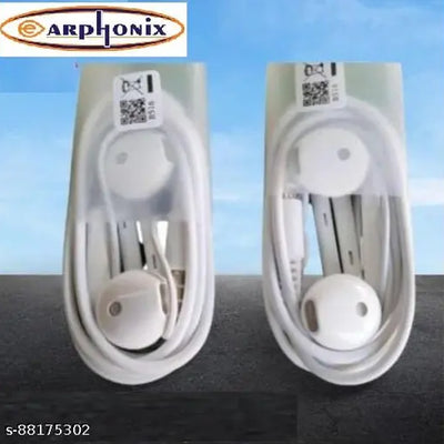 EARPHONIX SUPER BASS WIRED EARPHONES (PACK OF 2) WHITE